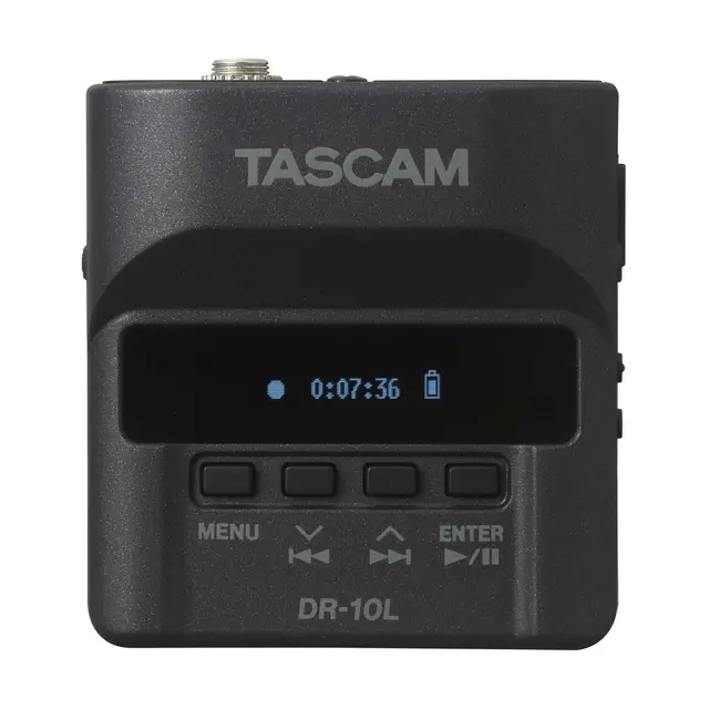Tascam DR-10L Pro Audio Recorder Digital opptaker med lavaliermikrofon 