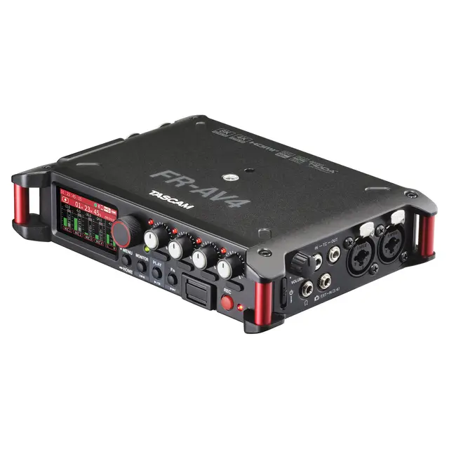 Tascam FR-AV4 4-Kanals Lydopptaker Compact 32-Bit-Float Field Recorder 
