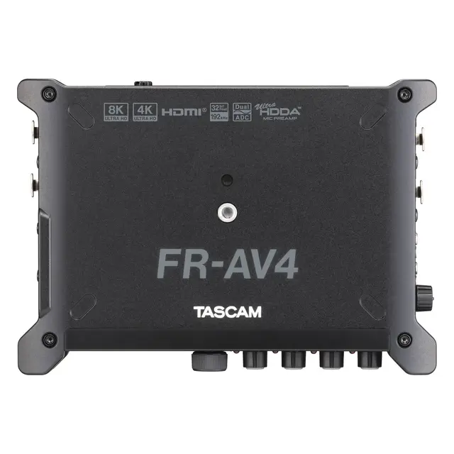 Tascam FR-AV4 4-Kanals Lydopptaker Compact 32-Bit-Float Field Recorder 