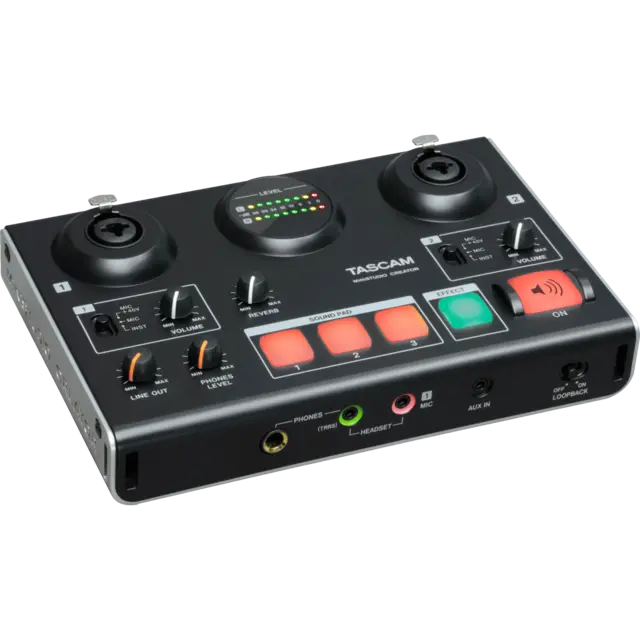 Tascam MiNiSTUDIO US-42B Audio Interface for podcast 
