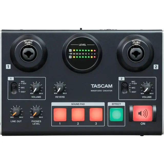 Tascam MiNiSTUDIO US-42B Audio Interface for podcast 