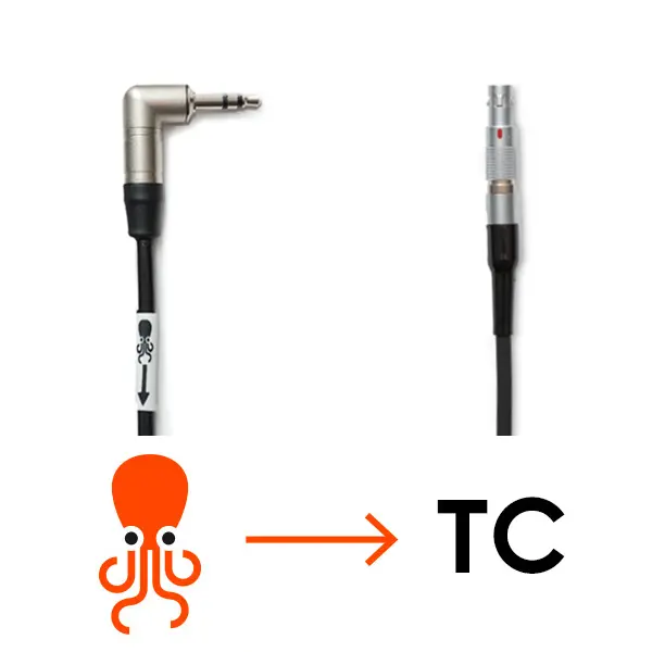 Tentacle Kabel Tentacle to RED 3.5mm jack til 4-Pin Lemo 40cm for Red 