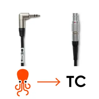 RETUR Tentacle Kabel Tentacle-Lemo 5-Pin 3,5mm jack til 5-Pin Lemo 40cm