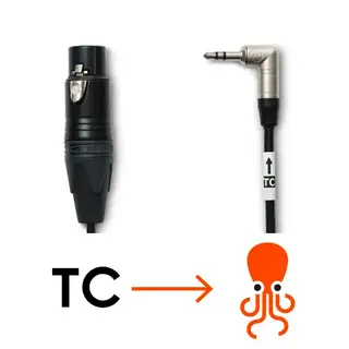 Tentacle Kabel XLR Adapter til Tentacle 3.5mm jack til XLR Female 30 cm
