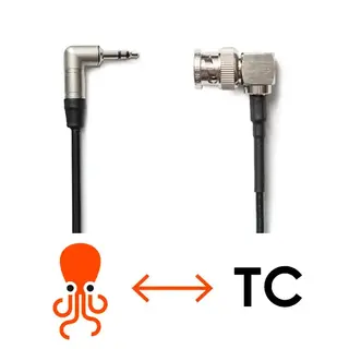 Tentacle Kabel Tentacle to 90° BNC 3.5mm jack til 90° BNC 40cm