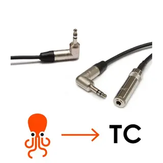 Tentacle Kabel Mikrofon Y-Adapter 2x3.5mm jack+ HICON 3.5mm jack metal.