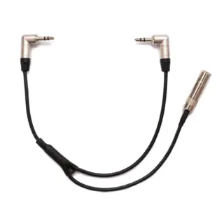 Tentacle Kabel Mikrofon Y-Adapter 2x3.5mm jack+ HICON 3.5mm jack metal.