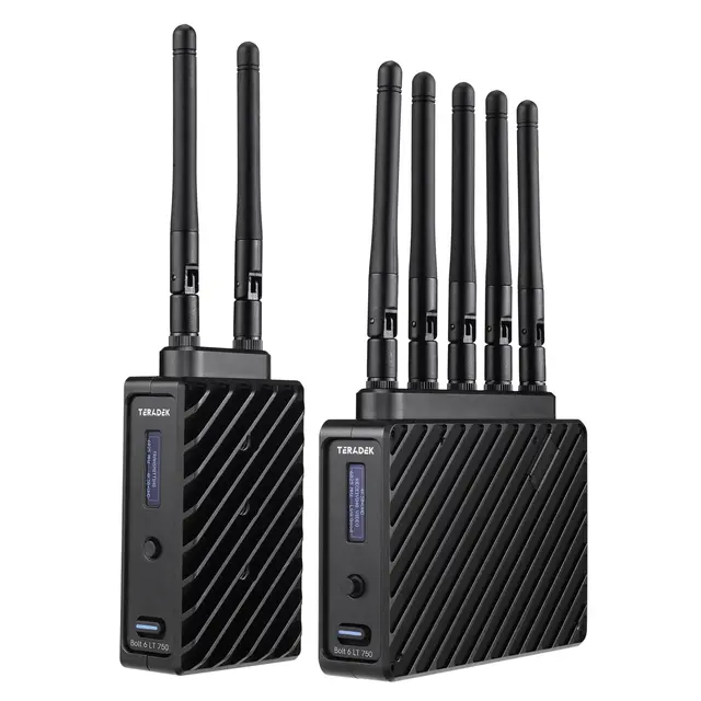 Teradek Bolt 6 LT 750 TX/RX Deluxe Set 4K-30 Trådløs Sender og Mottager V-Mount 