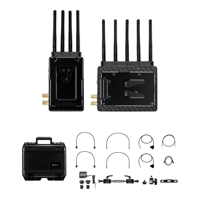 Teradek Bolt 6 XT 750 12G-SDI/HDM Deluxe 4K-60 TX/RX Deluxe Kit V-Mount 