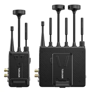 Teradek Bolt 7 MAX 12G-SDI/HDMI TX/RX Deluxe Set. 2 x V-Mount Battery Cradles