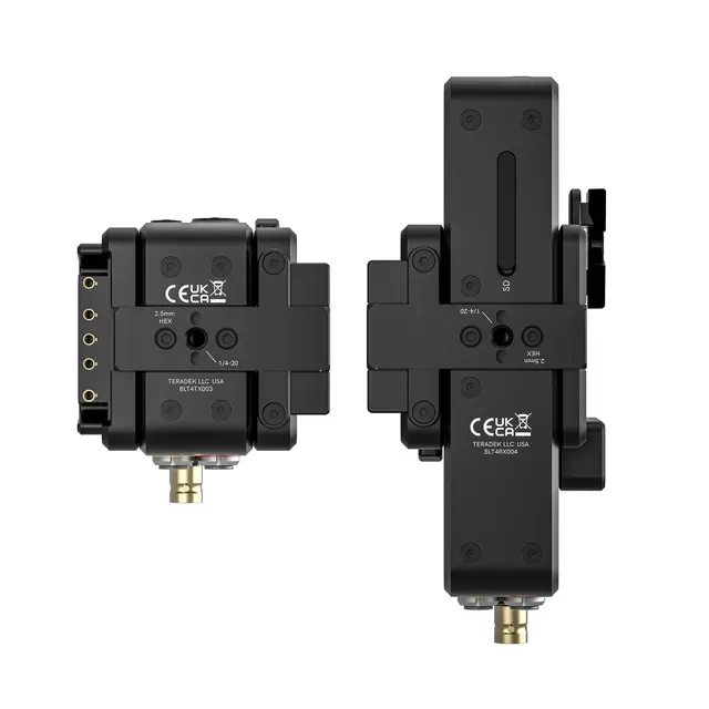 Teradek Bolt 7 MAX 12G-SDI/HDMI TX/RX Deluxe Set. 2 x V-Mount Battery Cradles 
