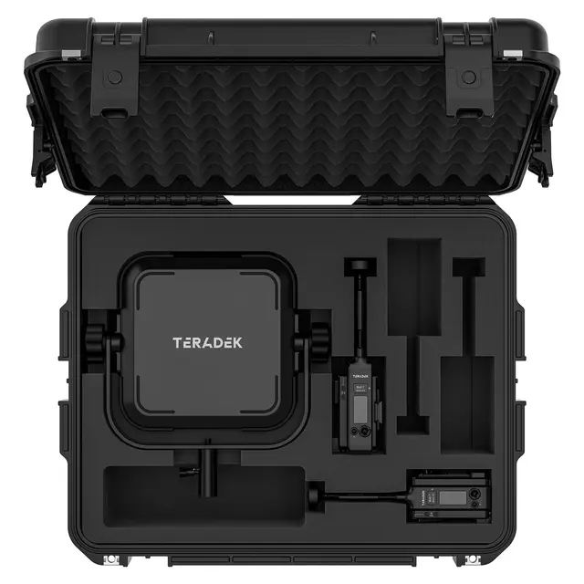 Teradek Bolt 7 MAX 12G-SDI/HDMI TX/RX Deluxe Set. 2 x V-Mount Battery Cradles 