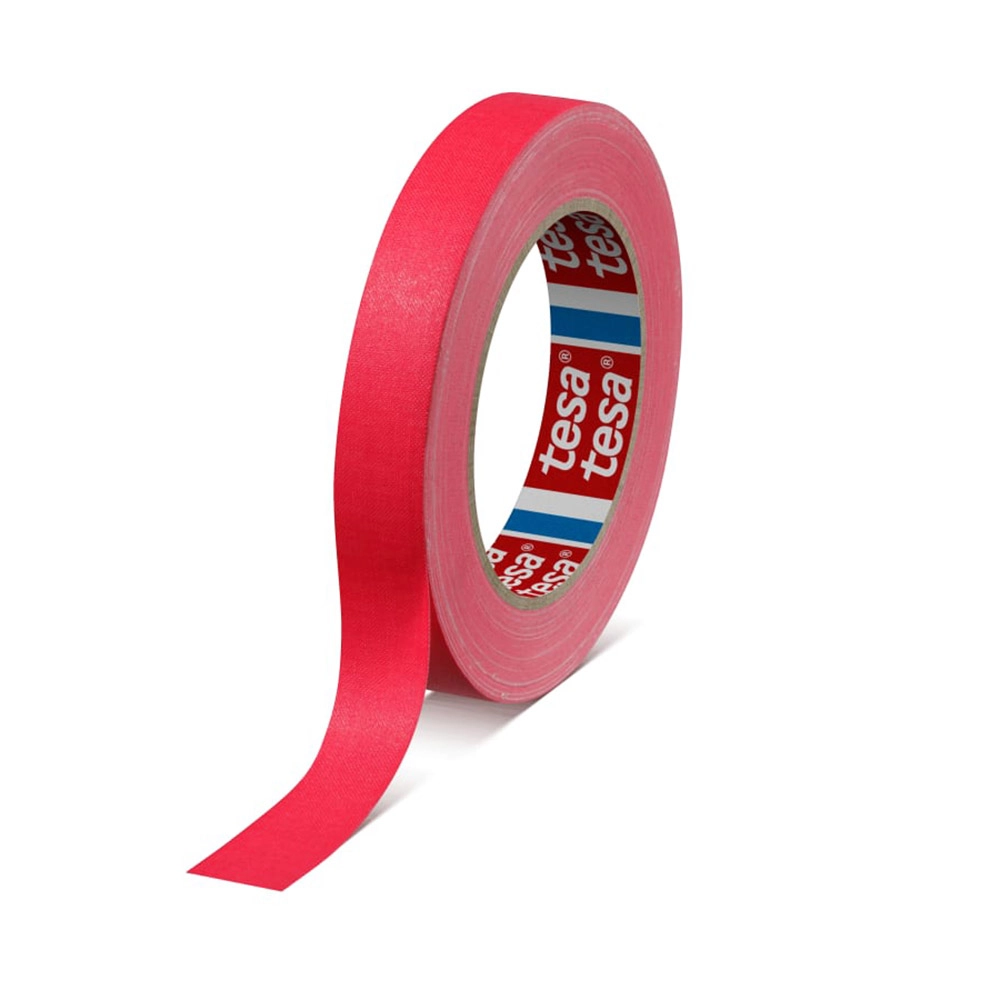 Tesa Tape 19mm Flouriserende Rosa Rosa 19mm x 25meter