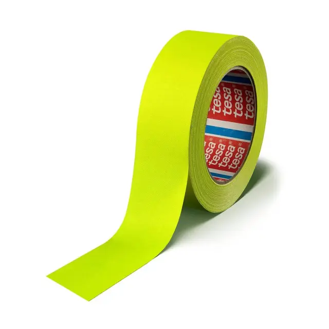 Tesa Tape 50mm Flouriserende Gul Gul Gaffa. 50mm x 25meter 