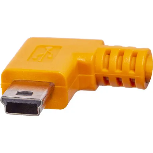 TetherPro USB-USB mini 50cm Right Angle USB 2.0 to USB 2.0 Mini-B 0,5m Orange 