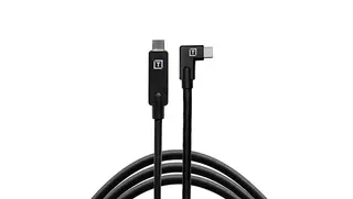 TetherPro USB-C til USB-C 4,6m Vinklet 4,6m Sort kabel med vinklet kontakt