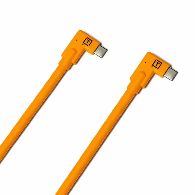 TetherPro USB-C til USB-C 4,6m Vinklet 2 4,6 m. 2x Vinklede plugger 