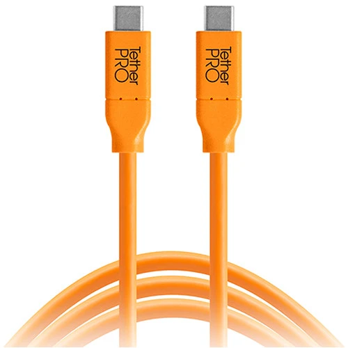 TetherPro USB-C til USB-C 3m Orange 3m USB-C orange kabel