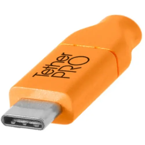 TetherPro USB-C til USB-C 3m Orange 3m  USB-C orange kabel 