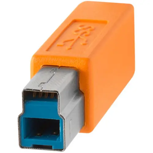 TetherPro USB-C Male B 4.6m Orange USB-C 4,6 m orange kabel Pinter/Skanner 