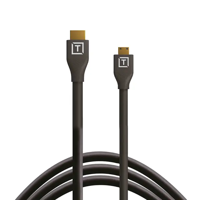 TetherPro Mini-HDMI til HDMI 2.0 4.6 m 4,6 m HDMI kabel. Sort 