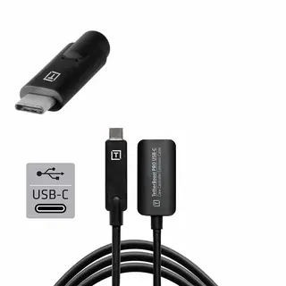 TetherBoost Pro USB-C Extension Cable Bl USB-C - USB-C Core Controller 4,6m Sort