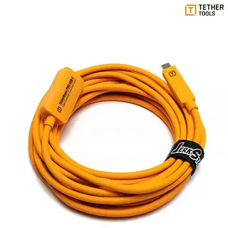 TetherBoost Pro USB-C Extension Cable Or USB-C - USB-C Core Controller 4,6m Orang