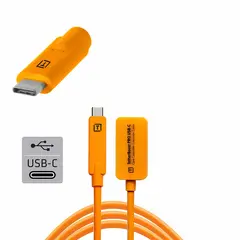 TetherBoost Pro USB-C Extension Cable Or USB-C - USB-C Core Controller 4,6m Orang