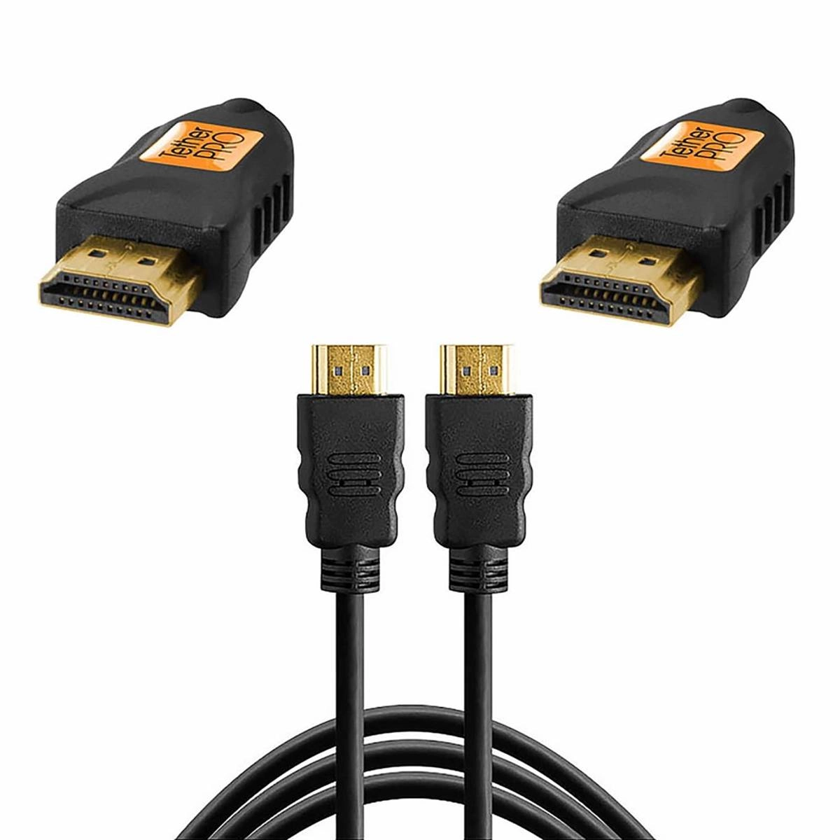 Tether Tools TetherPro HDMI A til HDMI A 1m HDMI A til HDMI A Svart