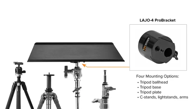 Tether Tools Aero Master 56X40cm Stort Tilbehørsbord for stativmontering 