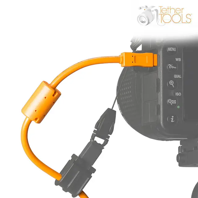 TetherPro USB 2.0 A Male til Mini-B 8Pin 4,6 m Orange kabel. 