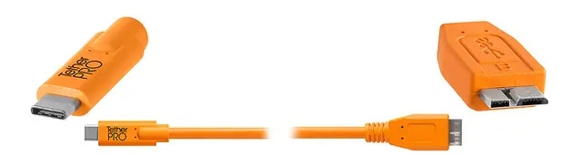 TetherPro USB-C to 3.0 Micro-B 4.6 m Ora USB-C 4,6 m orange kabel 