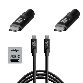 TetherPro USB-C til USB-C 4,6m Black USB-C 4,6 m Svart kabel