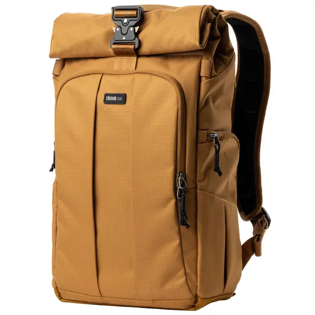 Think Tank FocusPoint 22L Rolltop BP Camera backpack. Golden Hour 