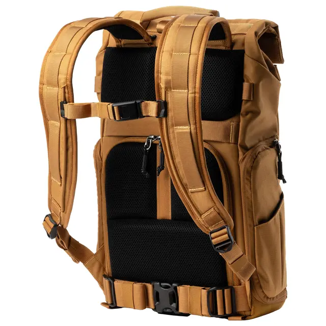 Think Tank FocusPoint 22L Rolltop BP Camera backpack. Golden Hour 