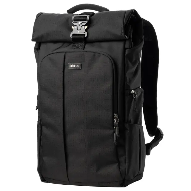 Think Tank FocusPoint 30L Rolltop BP Camera backpack. Asphalt Black 