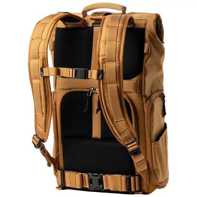 Think Tank FocusPoint 30L Rolltop BP Camera backpack. Golden Hour 