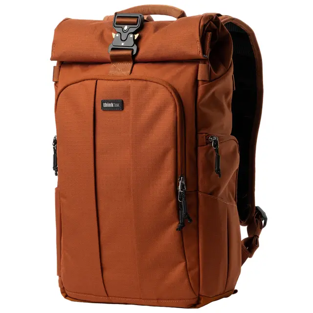Think Tank FocusPoint 22L Rolltop BP Camera backpack. Urban Rust 