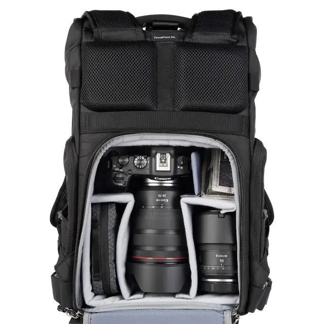 Think Tank FocusPoint 22L Rolltop BP Camera backpack. Urban Rust 