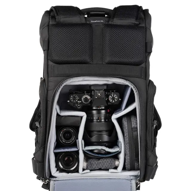 Think Tank FocusPoint 22L Rolltop BP Camera backpack. Urban Rust 