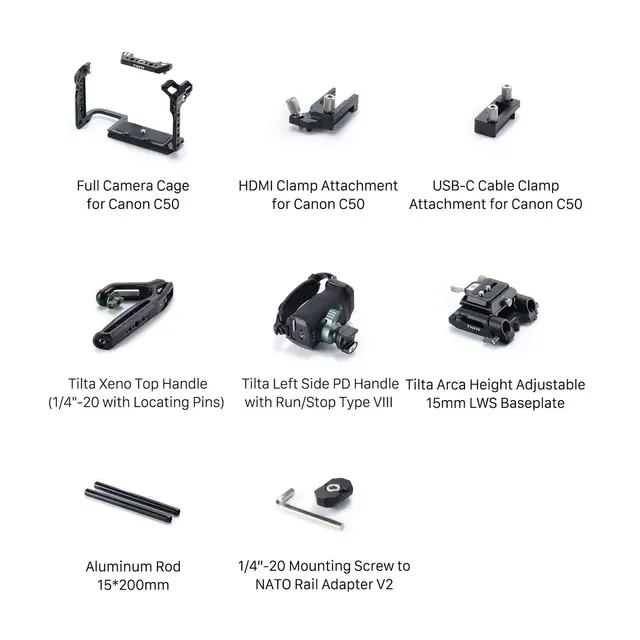 Tilta Camera Cage Pro Kit for Canon C50 Black 