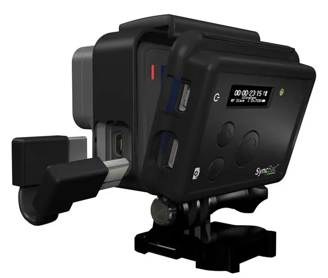 Timecode Systems SyncBac PRO 6 og 7 GoPro HERO6 og Hero7 Tidskode Generator 