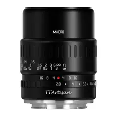 TTArtisan 40mm f/2.8 Macro RF-mount. APS-C. Sort