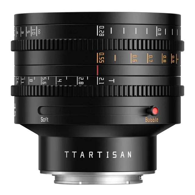 TTArtisan 35mm T2.1 Dual-Bokeh Cine E Sony E-mount. Justerbar Bubble / Soft 