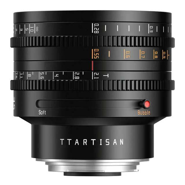 TTArtisan 35mm T2.1 Dual-Bokeh Cine RF Canon RF-mount. Justerbar Bubble / Soft 