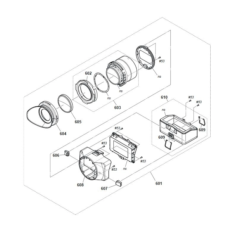 Sony VF BLOCK ASSY til Sony FS 7