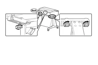 Epson festeskrue for Epson Printer Stand Tilbehør til Epson Printer Stand