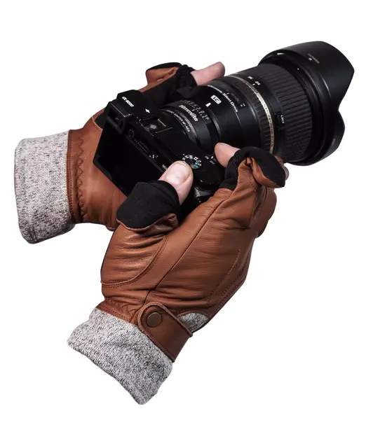 Vallerret Urbex Photography Glove Brown Størrelse: XS 