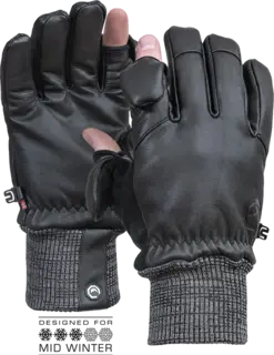 Vallerret Hatchet Leather Glove - XS Photography Glove Black