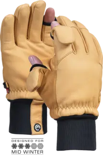 Vallerret Hatchet Leather Glove Sort eller natur XS-XXL